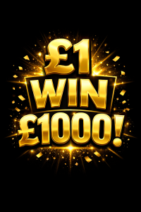 For just £1 You could be £1000 Richer 🤑🤑🤑