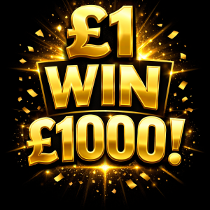For just £1 You could be £1000 Richer 🤑🤑🤑